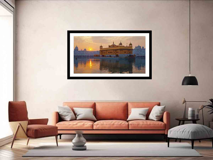 Golden Temple Painting Art Print