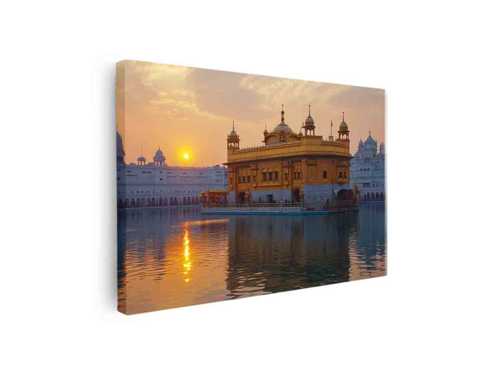 Golden Temple Painting canvas Print