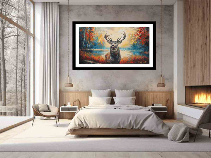 Deer Painting Art Print