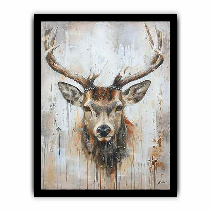 Deer Art framed Print