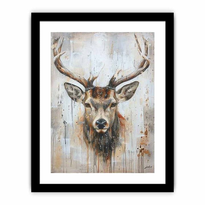 Deer Art framed Print