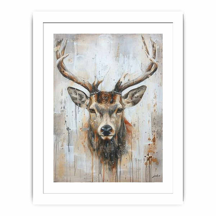 Deer Art framed Print