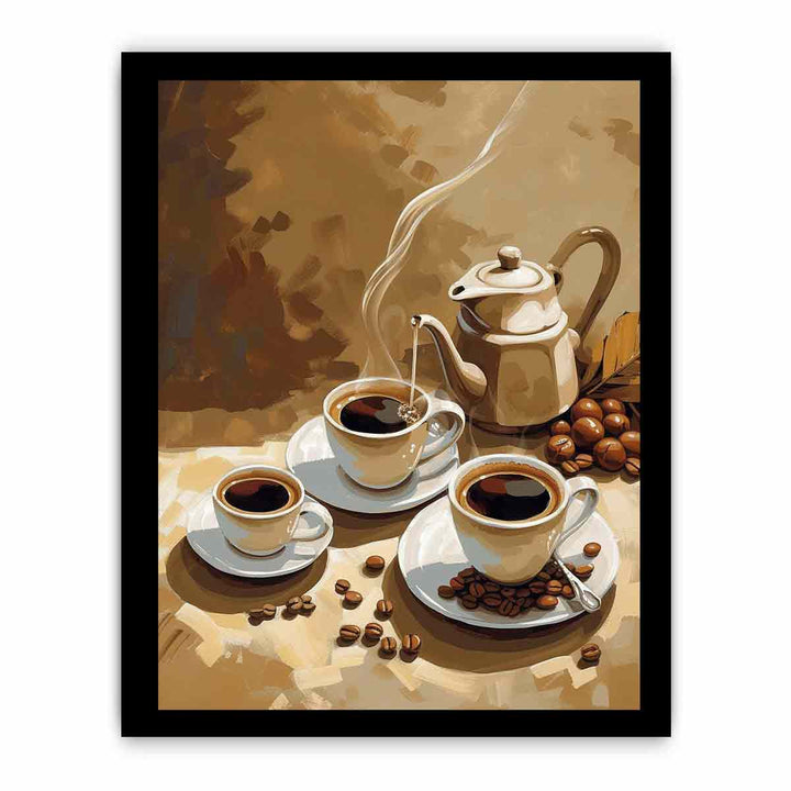 Coffee  Vinatge Art framed Print