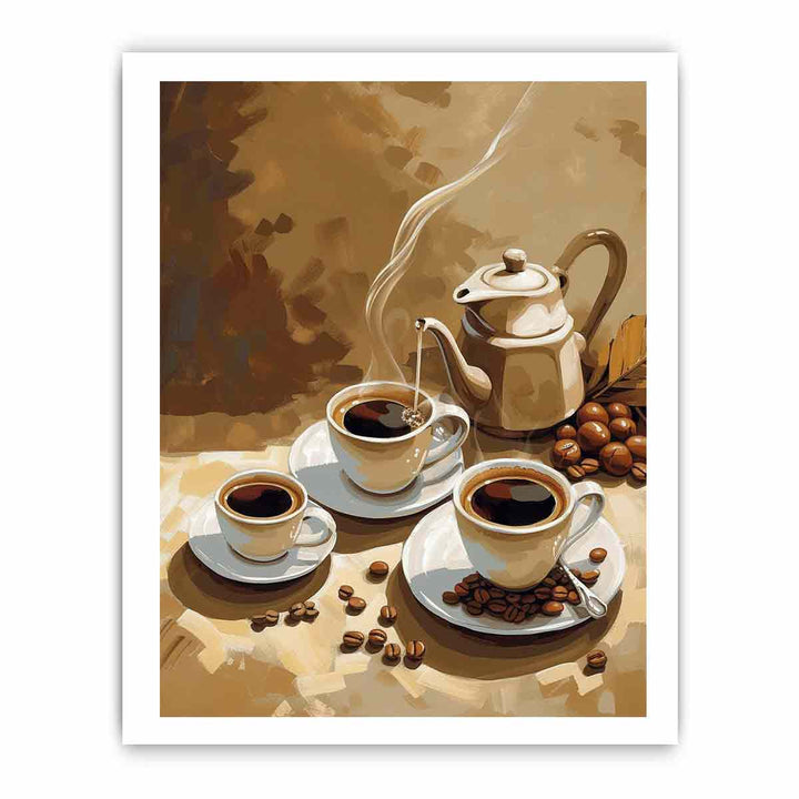 Coffee  Vinatge Art framed Print