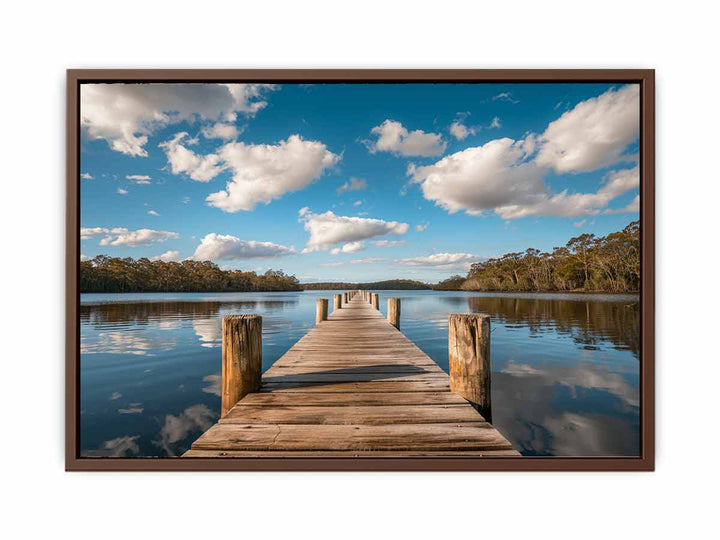 Sea jetty Print Painting