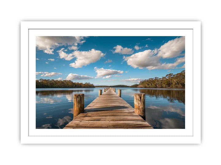 Sea jetty Print framed Print