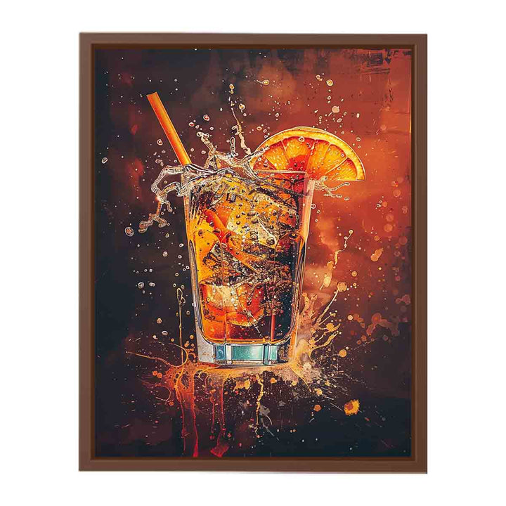 Whiskey Glass Art Painting