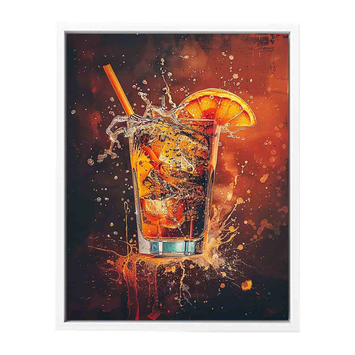 Whiskey Glass Art Painting