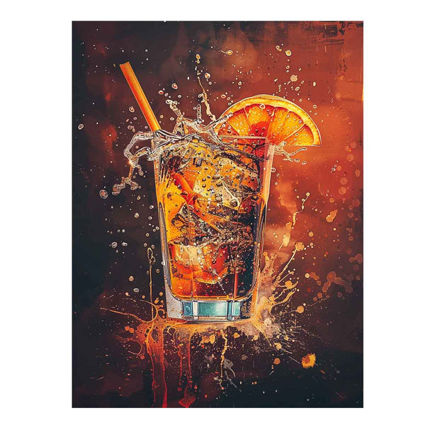 Whiskey Glass Art Print