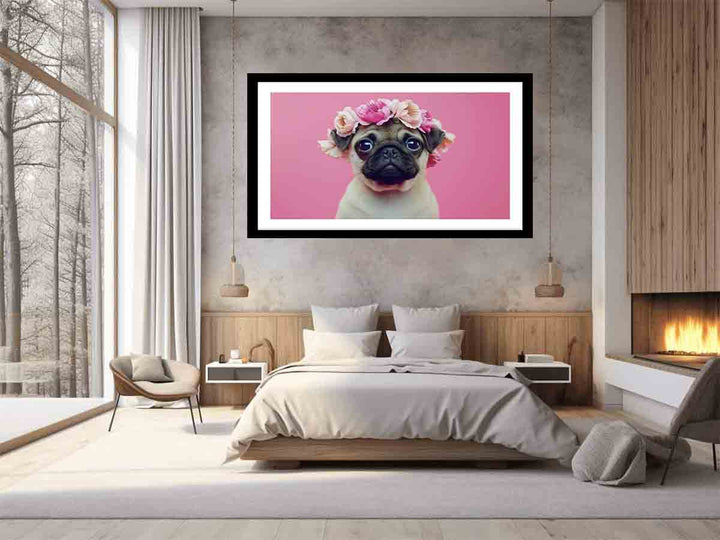 Pug Dog  Art Print