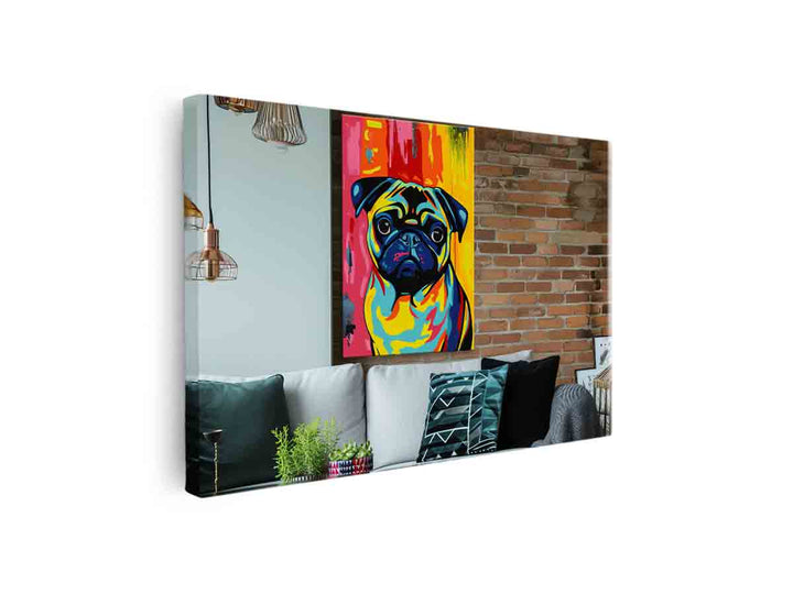 Pug Dog Art canvas Print