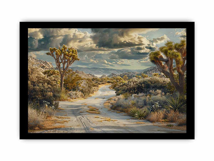 Beautiful  Road   Art  framed Print