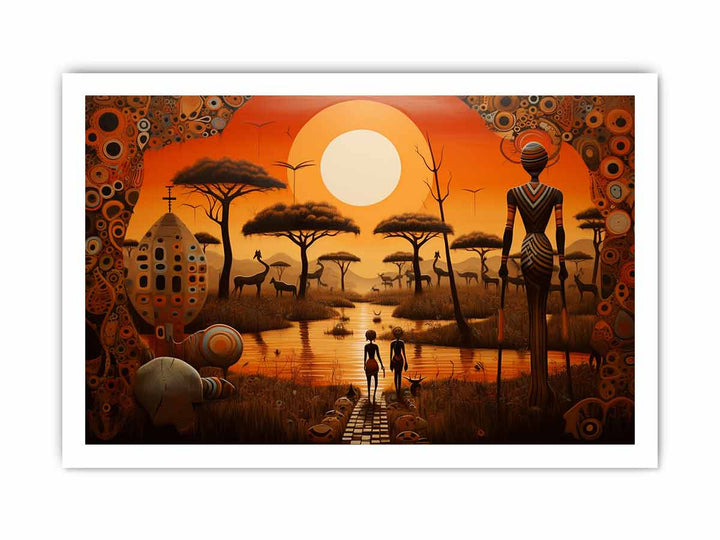 Africa Art print framed Print