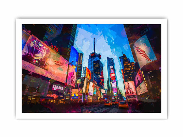 Times Square  framed Print