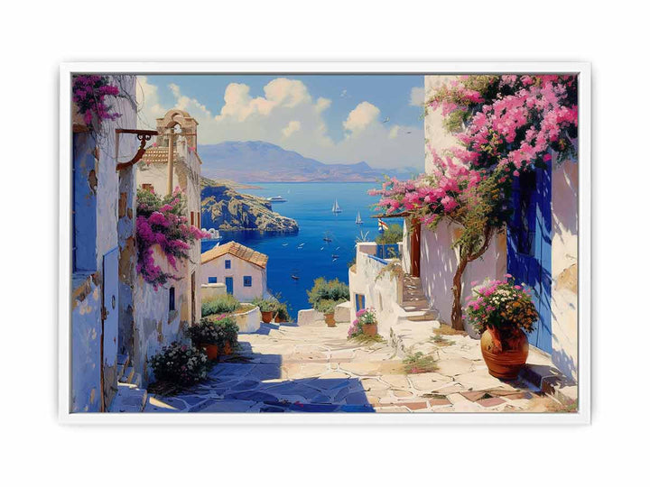 Greek Village  Painting