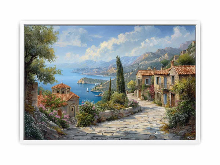 Greek Village  Art Painting