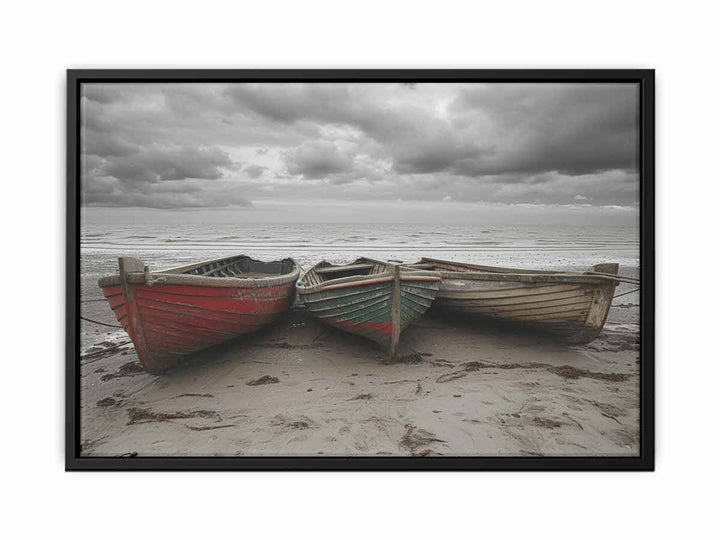 Three Boats canvas Print