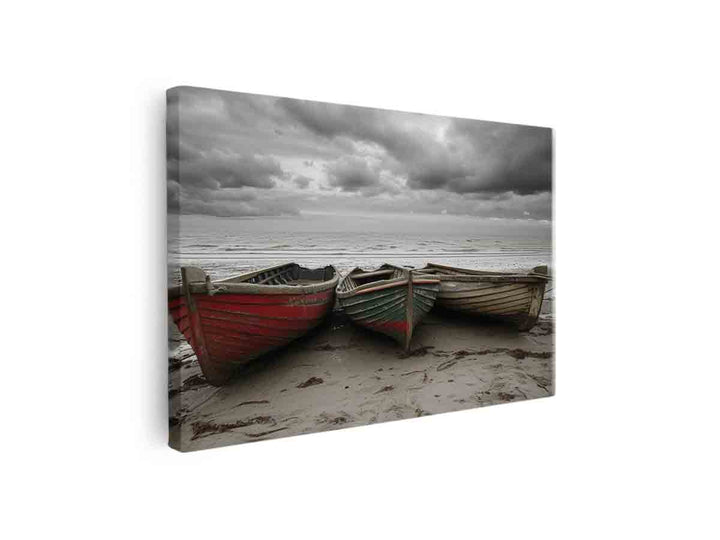 Three Boats canvas Print