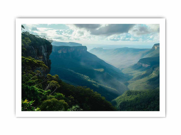 Blue Mountians Sydney framed Print