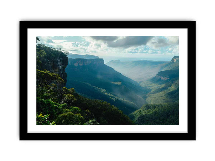 Blue Mountians Sydney framed Print