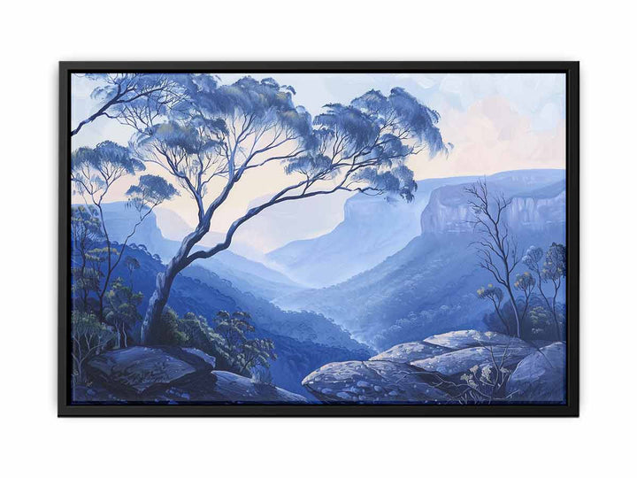 Blue Mountians Art canvas Print