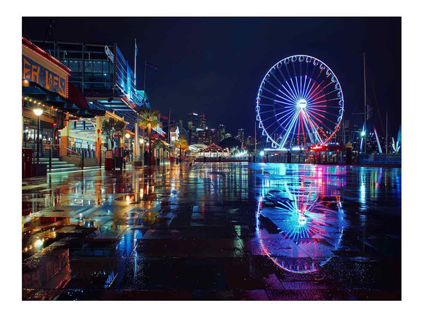 Darling Harbour Night Art Print