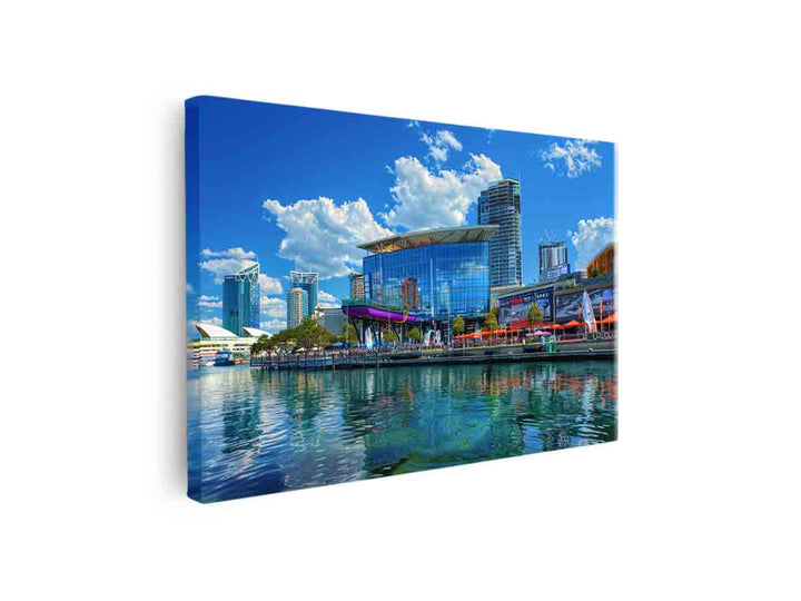 Darling Harbour Sydney  Art canvas Print