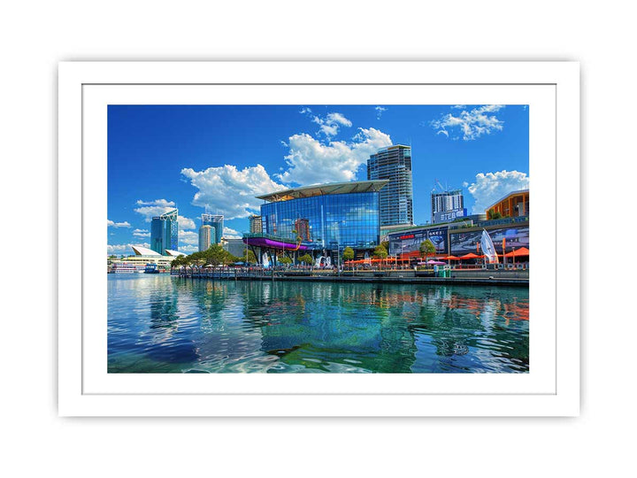 Darling Harbour Sydney  Art framed Print