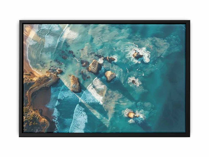 Great Ocean Road Drone View Art canvas Print