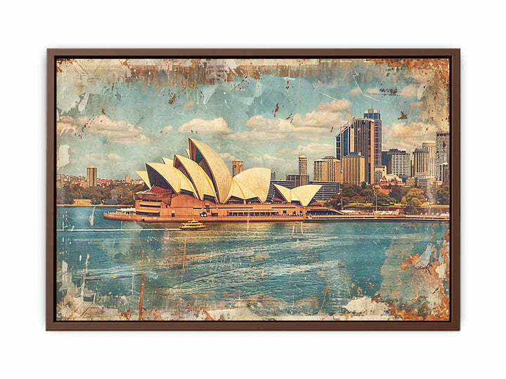 Sydney City Vintage Art Painting