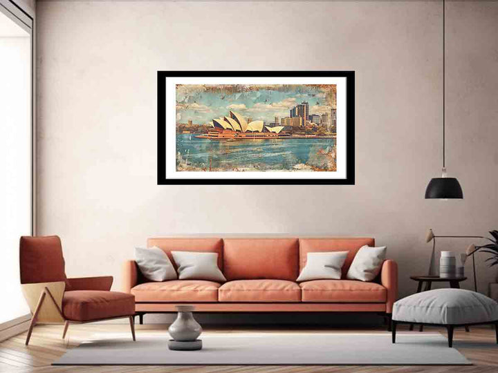 Sydney City Vintage Art Print