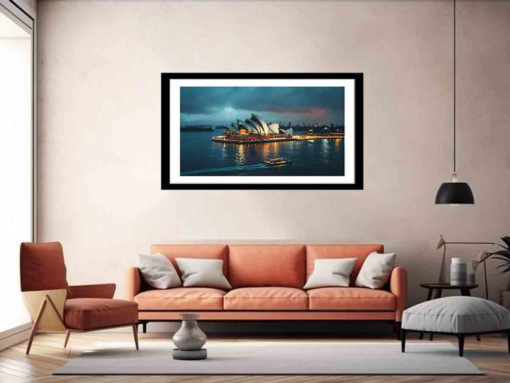 Opera House Black and  white Art Print