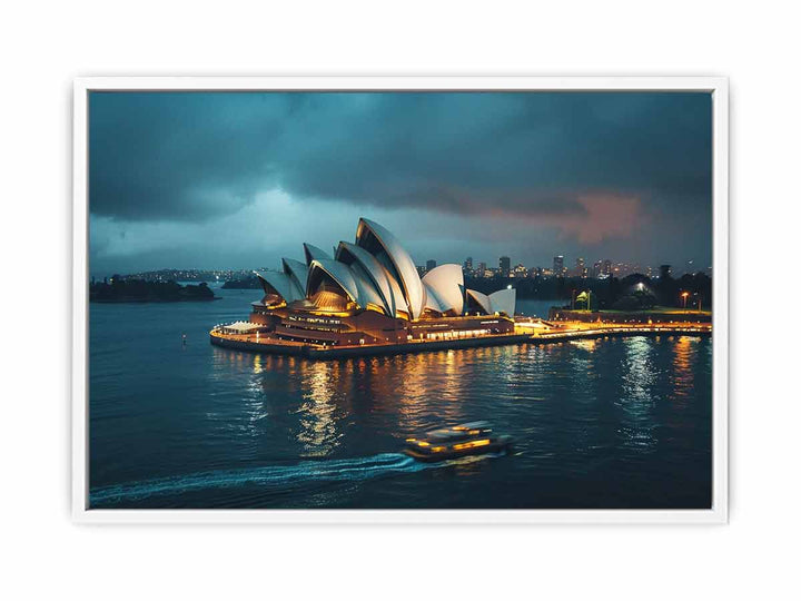 Opera House Black and  white Art Painting