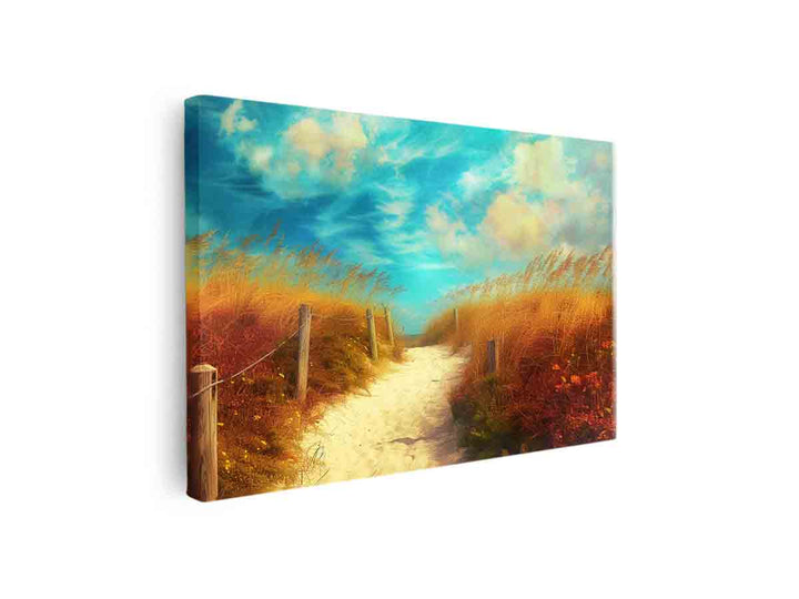 Beach Path Art 2 canvas Print