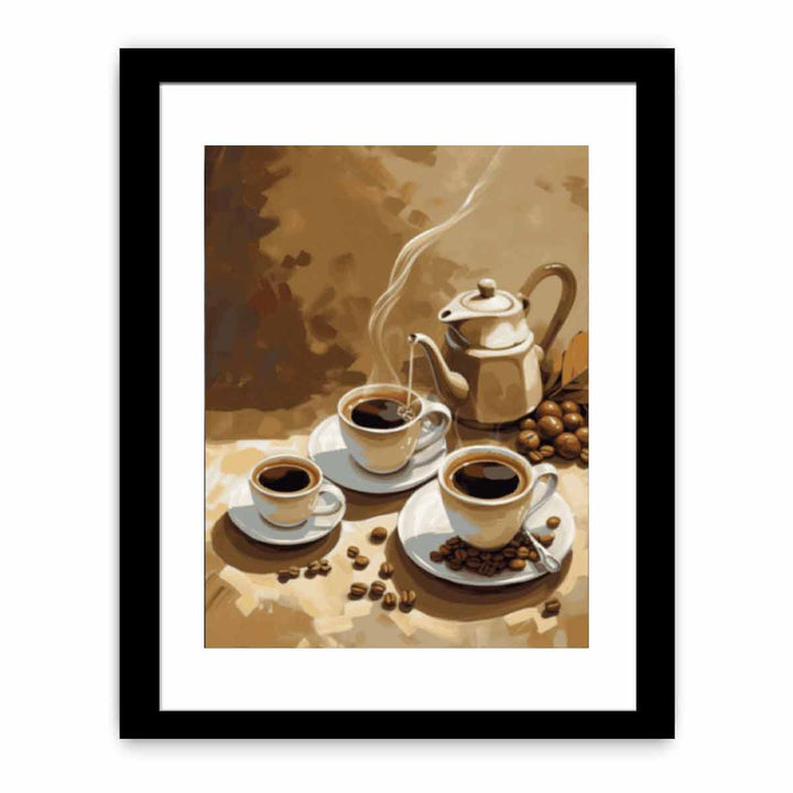 Coffee Art framed Print