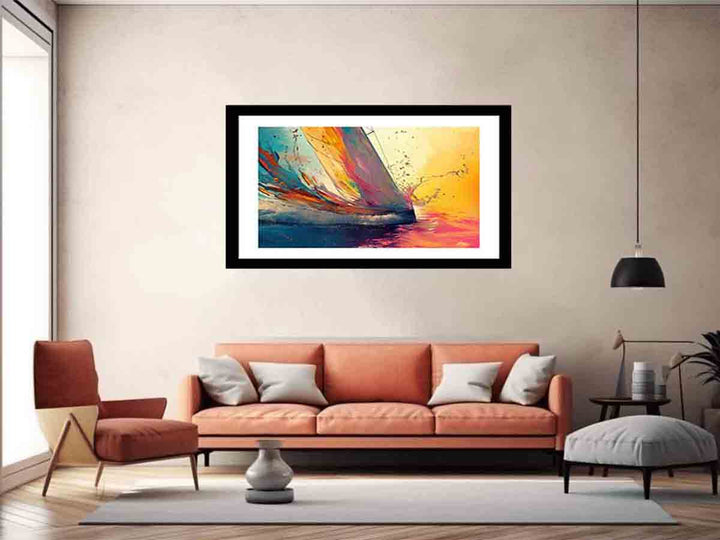 Sailboat Splash Art Print