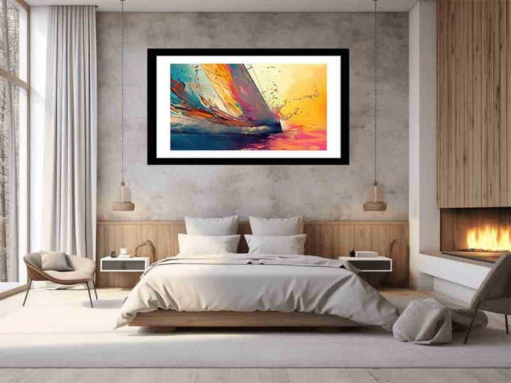 Sailboat Splash Art Print