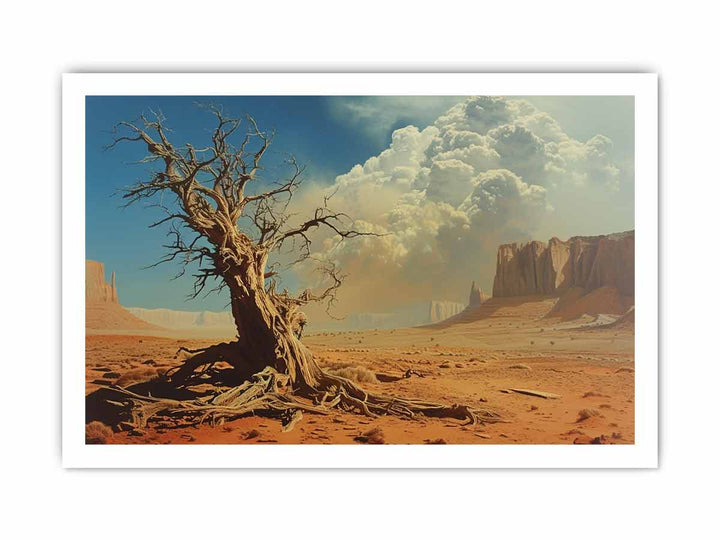 Desert Painting framed Print