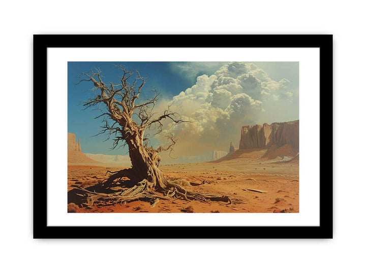 Desert Painting framed Print