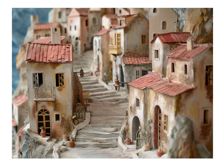 The Greek Village Art Print