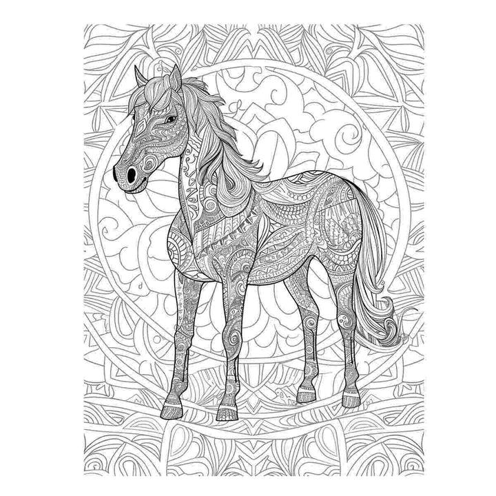 Colour me Horse Art Print