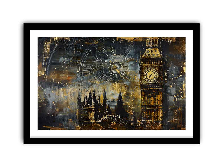 London  Clock Painting framed Print