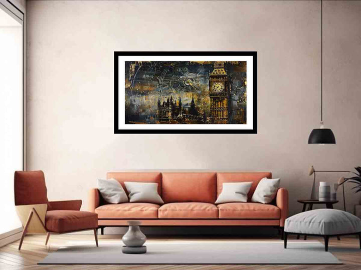 London  Clock Painting Art Print