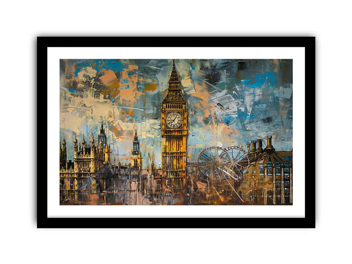 London Clock Art framed Print