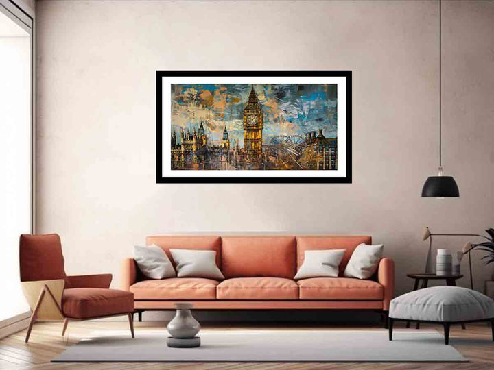 London Clock Art Print