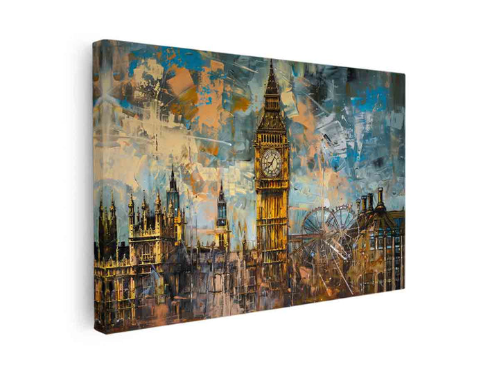 London Clock Art canvas Print