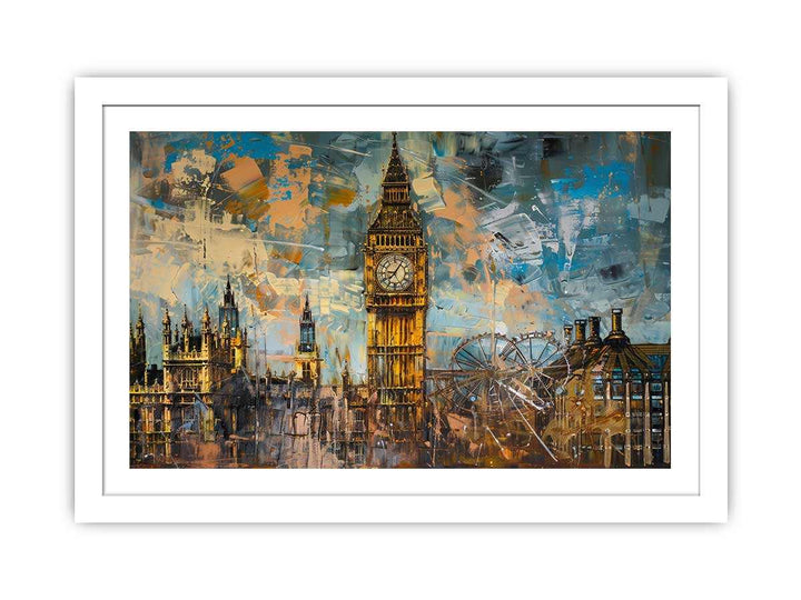 London Clock Art framed Print