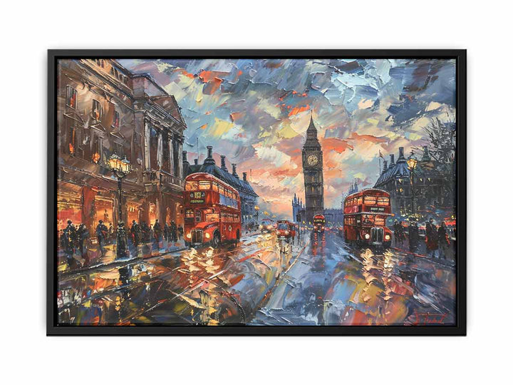 London Clock Art  print canvas Print