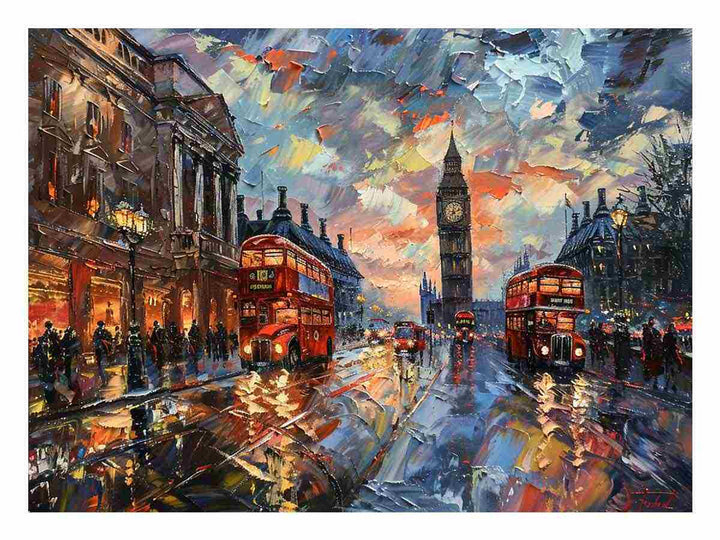 London Clock  Art Print