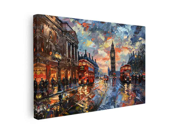 London Clock Art  print canvas Print